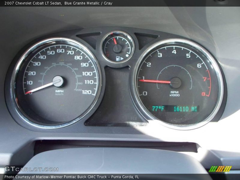 Blue Granite Metallic / Gray 2007 Chevrolet Cobalt LT Sedan