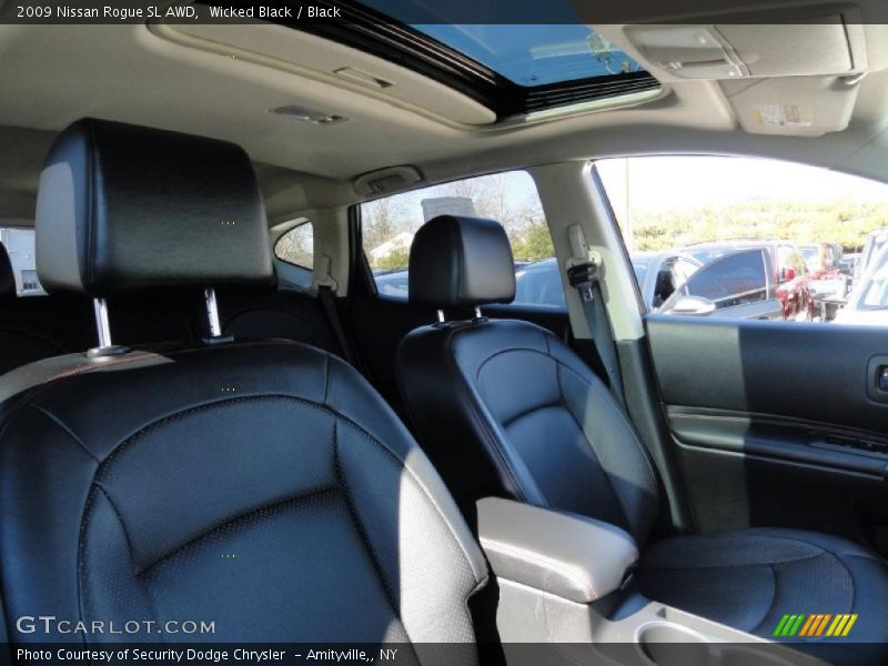 Wicked Black / Black 2009 Nissan Rogue SL AWD
