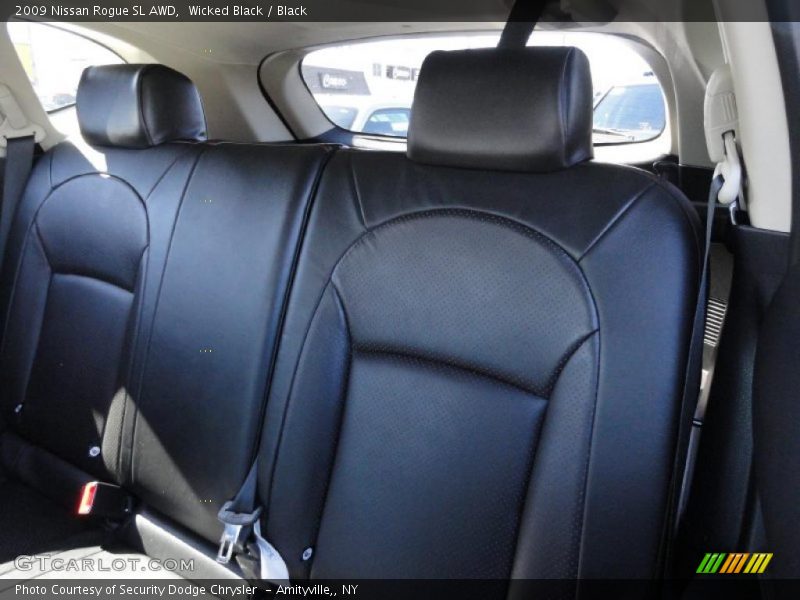 Wicked Black / Black 2009 Nissan Rogue SL AWD