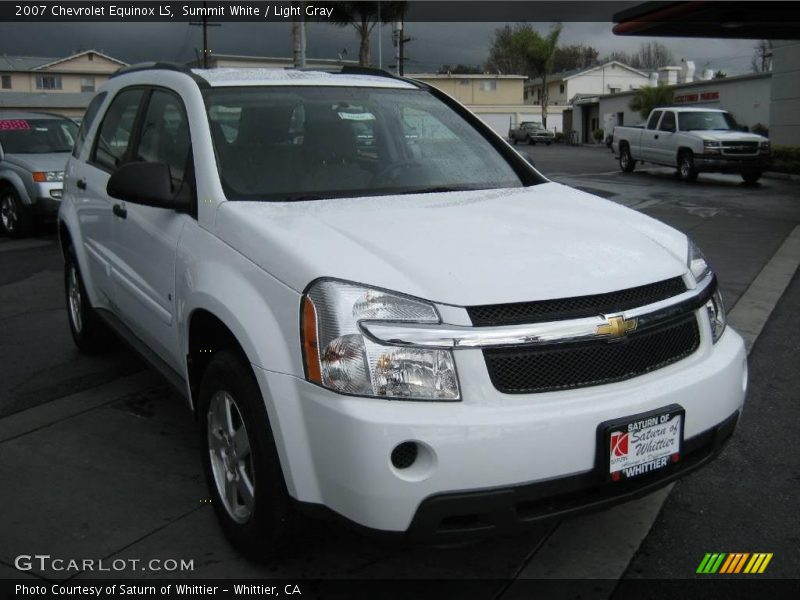 Summit White / Light Gray 2007 Chevrolet Equinox LS