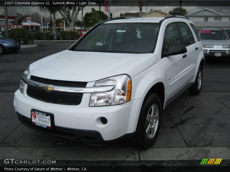 Summit White / Light Gray 2007 Chevrolet Equinox LS