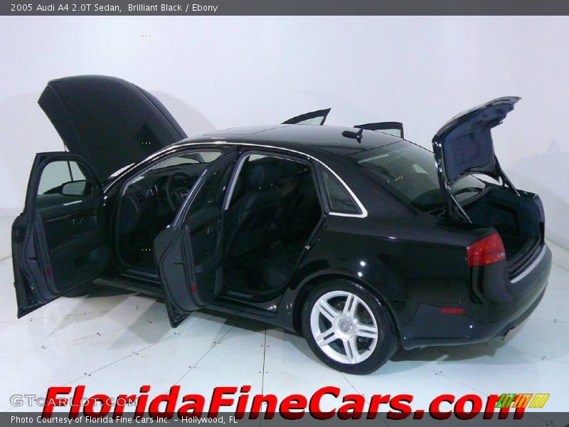 Brilliant Black / Ebony 2005 Audi A4 2.0T Sedan