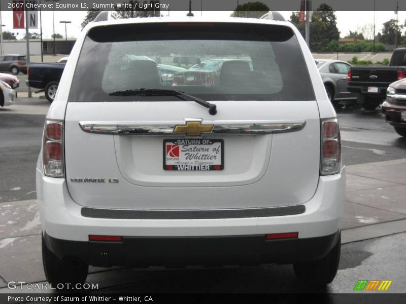 Summit White / Light Gray 2007 Chevrolet Equinox LS