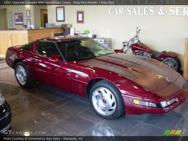 Ruby Red Metallic / Ruby Red 1993 Chevrolet Corvette 40th Anniversary Coupe