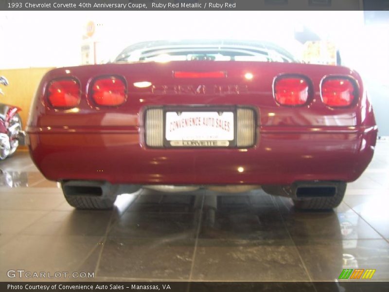 Ruby Red Metallic / Ruby Red 1993 Chevrolet Corvette 40th Anniversary Coupe