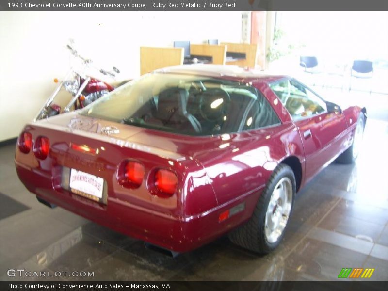 Ruby Red Metallic / Ruby Red 1993 Chevrolet Corvette 40th Anniversary Coupe