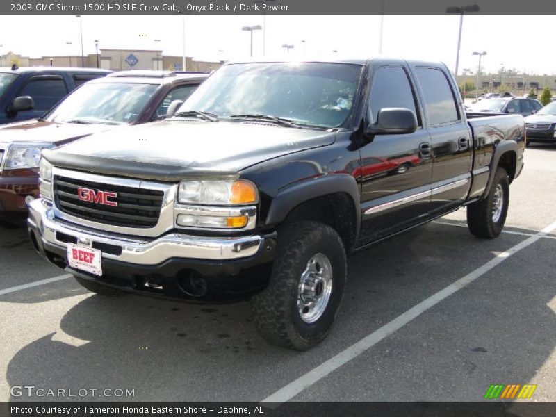 Onyx Black / Dark Pewter 2003 GMC Sierra 1500 HD SLE Crew Cab