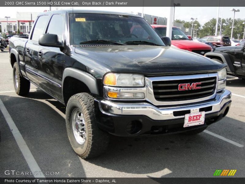 Onyx Black / Dark Pewter 2003 GMC Sierra 1500 HD SLE Crew Cab