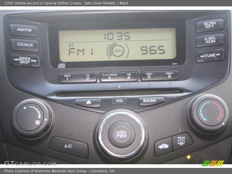 Satin Silver Metallic / Black 2005 Honda Accord LX Special Edition Coupe