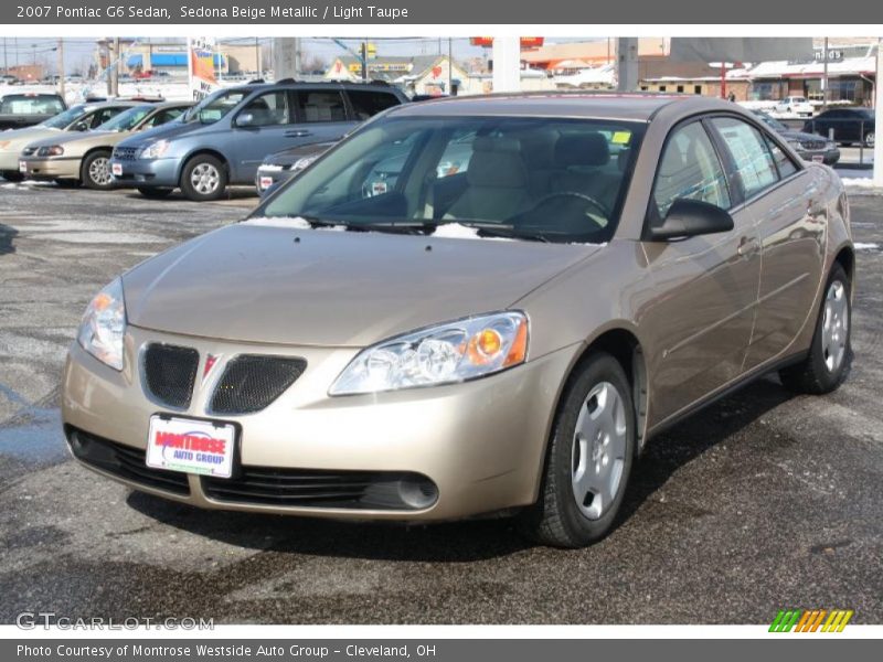 Sedona Beige Metallic / Light Taupe 2007 Pontiac G6 Sedan