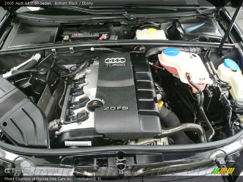 Brilliant Black / Ebony 2005 Audi A4 2.0T Sedan