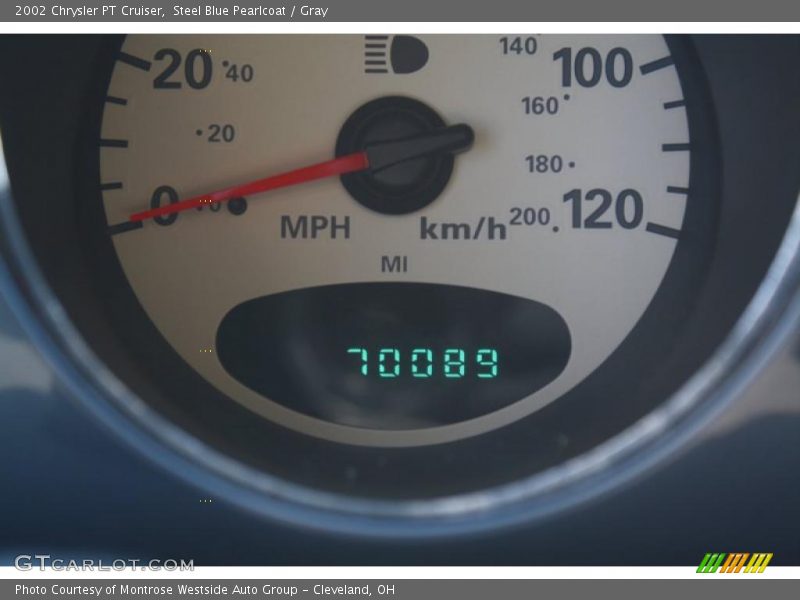 Steel Blue Pearlcoat / Gray 2002 Chrysler PT Cruiser