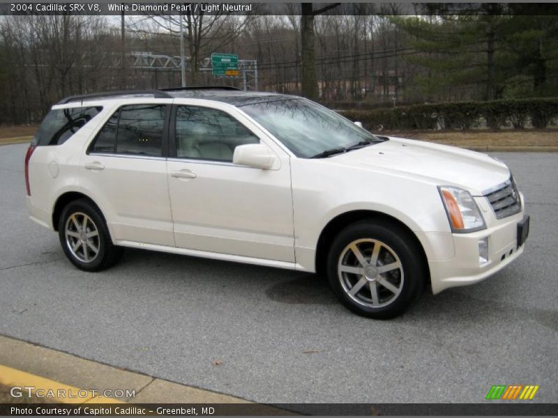 White Diamond Pearl / Light Neutral 2004 Cadillac SRX V8