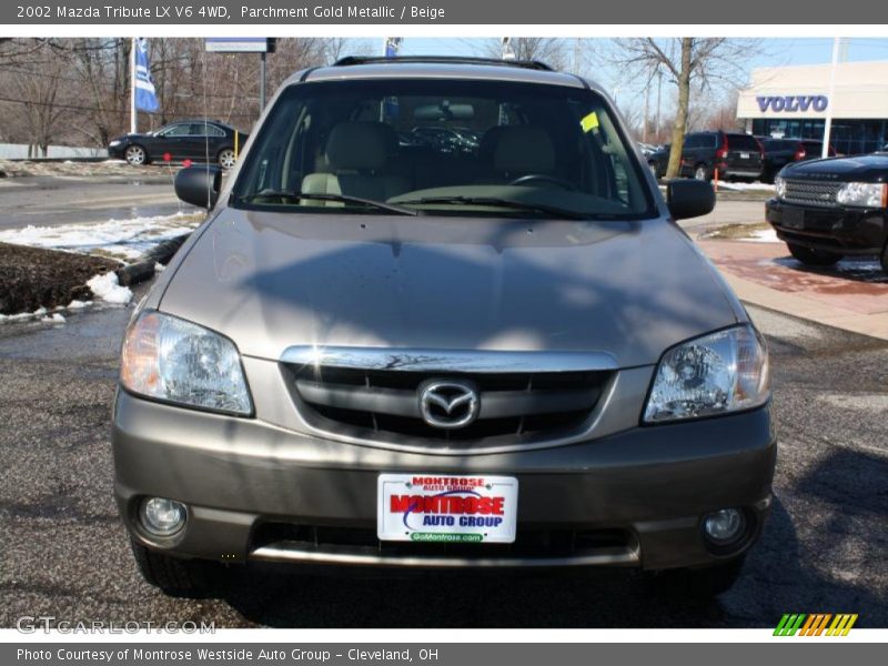 Parchment Gold Metallic / Beige 2002 Mazda Tribute LX V6 4WD