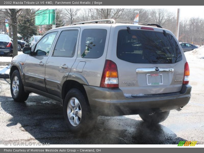 Parchment Gold Metallic / Beige 2002 Mazda Tribute LX V6 4WD