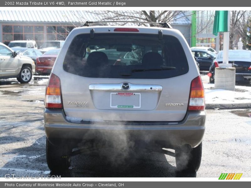 Parchment Gold Metallic / Beige 2002 Mazda Tribute LX V6 4WD