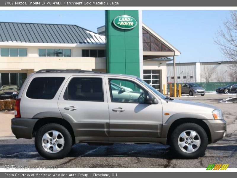 Parchment Gold Metallic / Beige 2002 Mazda Tribute LX V6 4WD