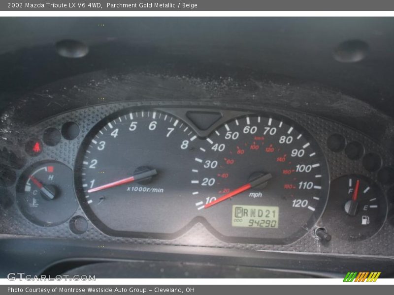 Parchment Gold Metallic / Beige 2002 Mazda Tribute LX V6 4WD