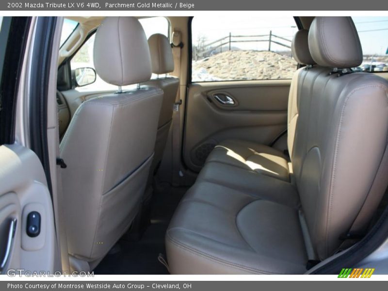 Parchment Gold Metallic / Beige 2002 Mazda Tribute LX V6 4WD