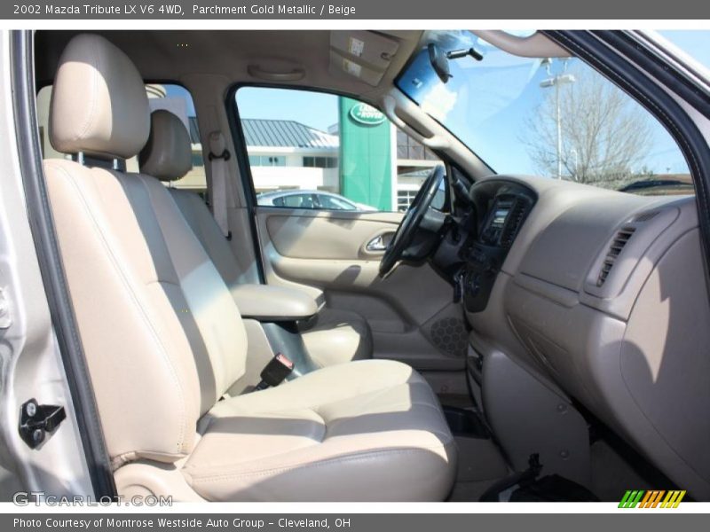 Parchment Gold Metallic / Beige 2002 Mazda Tribute LX V6 4WD