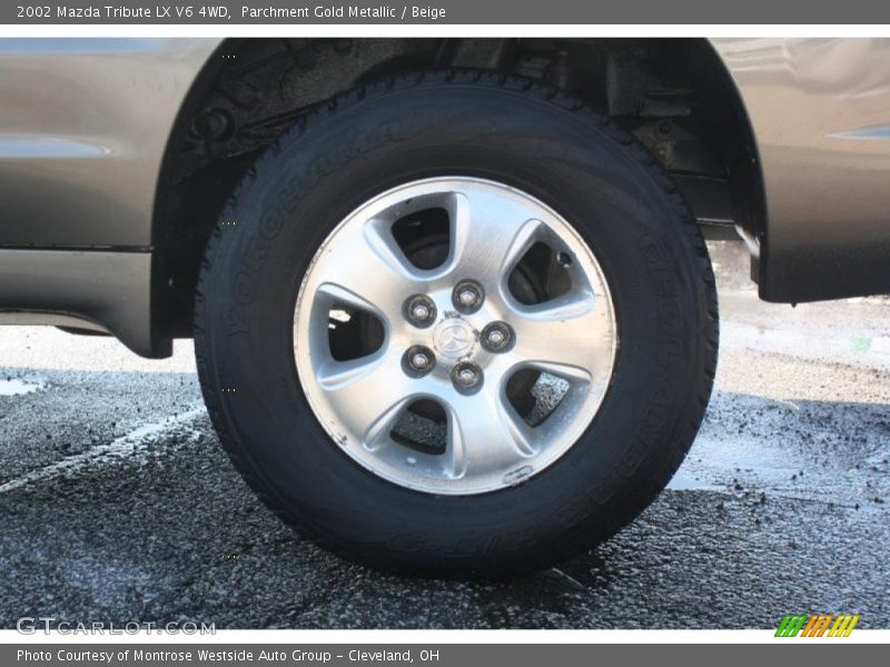 Parchment Gold Metallic / Beige 2002 Mazda Tribute LX V6 4WD