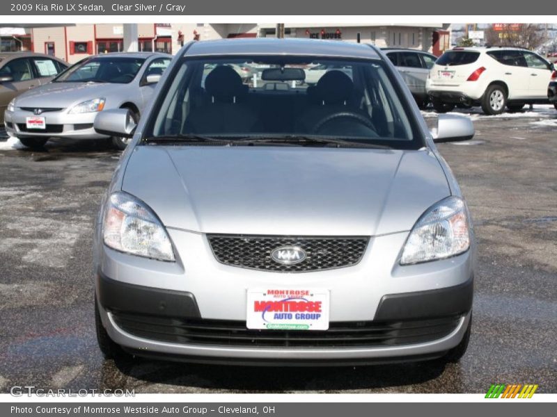 Clear Silver / Gray 2009 Kia Rio LX Sedan