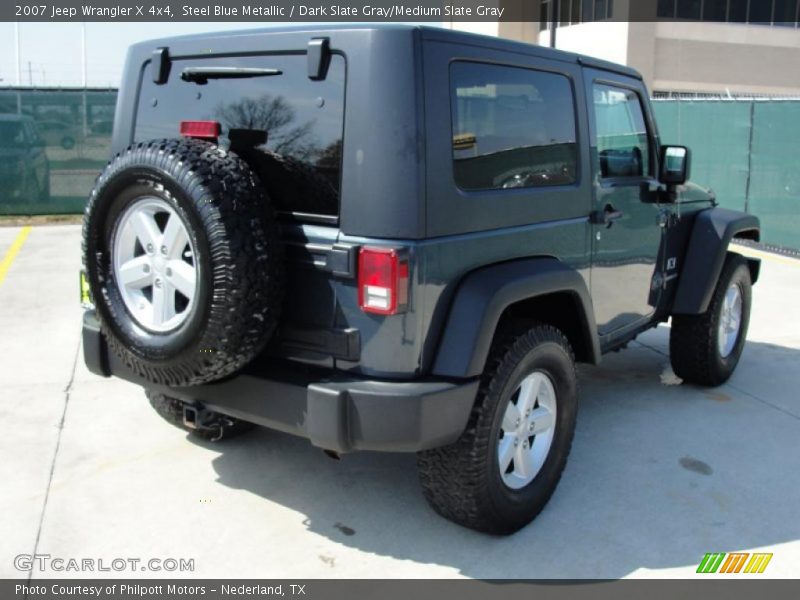 Steel Blue Metallic / Dark Slate Gray/Medium Slate Gray 2007 Jeep Wrangler X 4x4