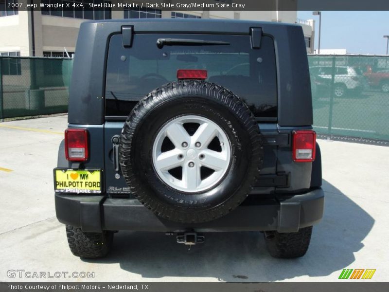 Steel Blue Metallic / Dark Slate Gray/Medium Slate Gray 2007 Jeep Wrangler X 4x4
