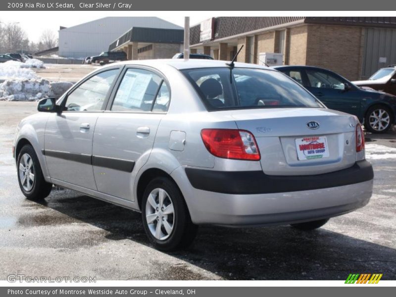 Clear Silver / Gray 2009 Kia Rio LX Sedan
