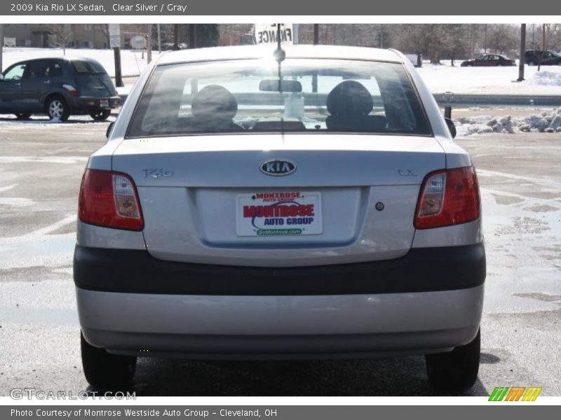 Clear Silver / Gray 2009 Kia Rio LX Sedan
