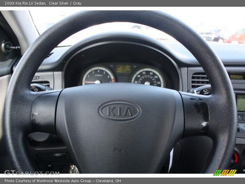 Clear Silver / Gray 2009 Kia Rio LX Sedan