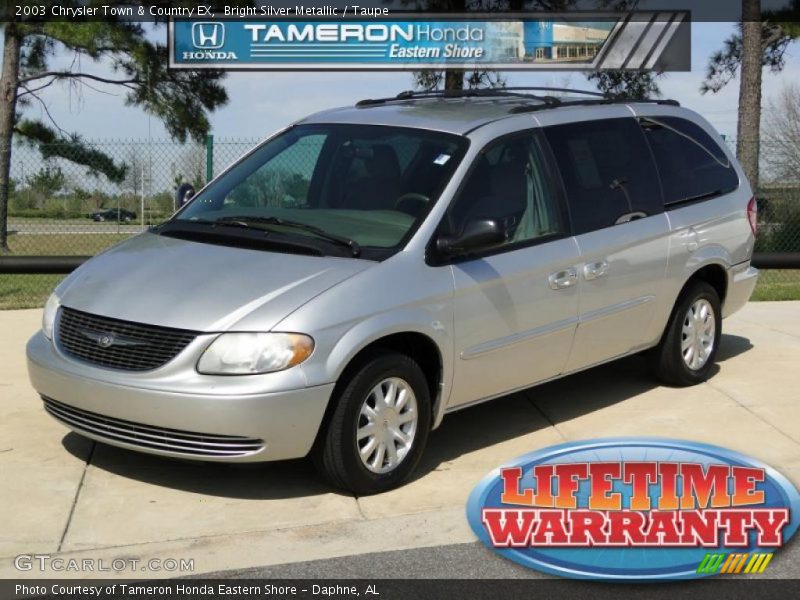 Bright Silver Metallic / Taupe 2003 Chrysler Town & Country EX