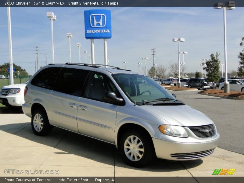 Bright Silver Metallic / Taupe 2003 Chrysler Town & Country EX
