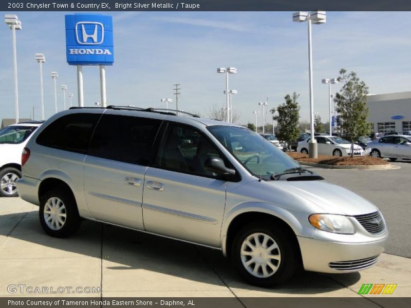 Bright Silver Metallic / Taupe 2003 Chrysler Town & Country EX