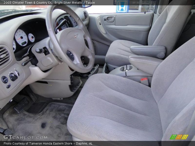 Bright Silver Metallic / Taupe 2003 Chrysler Town & Country EX