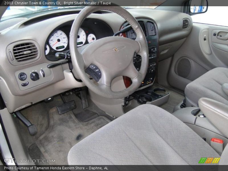 Bright Silver Metallic / Taupe 2003 Chrysler Town & Country EX