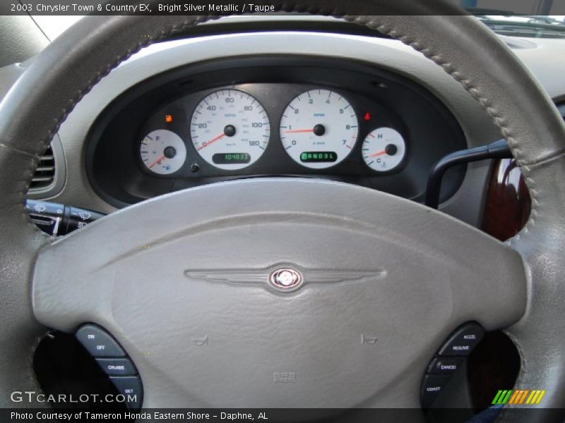 Bright Silver Metallic / Taupe 2003 Chrysler Town & Country EX