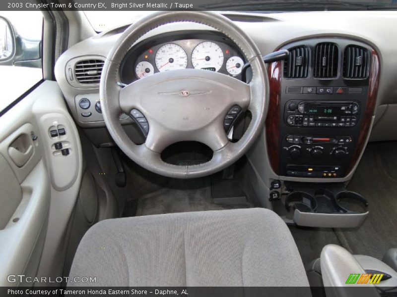 Bright Silver Metallic / Taupe 2003 Chrysler Town & Country EX