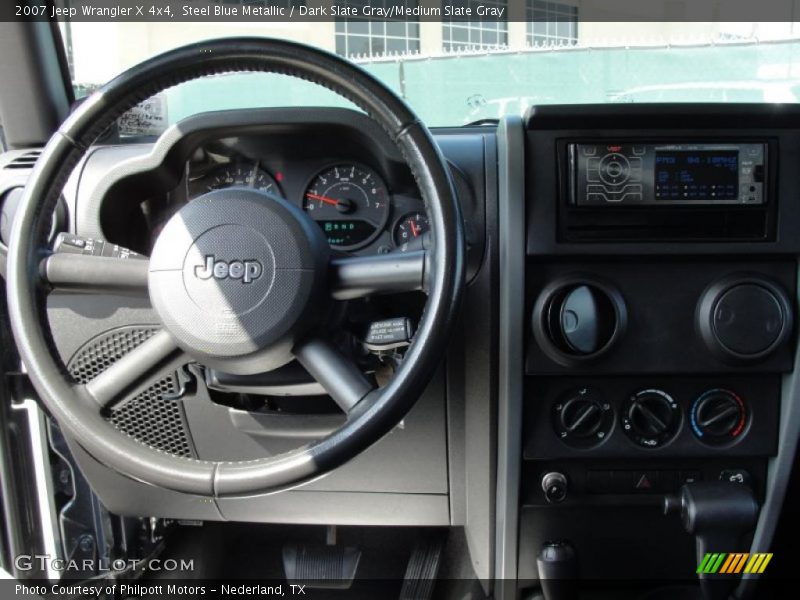 Steel Blue Metallic / Dark Slate Gray/Medium Slate Gray 2007 Jeep Wrangler X 4x4