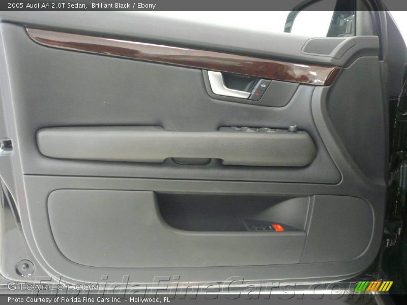 Brilliant Black / Ebony 2005 Audi A4 2.0T Sedan