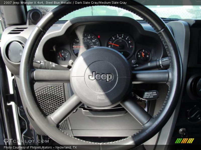 Steel Blue Metallic / Dark Slate Gray/Medium Slate Gray 2007 Jeep Wrangler X 4x4