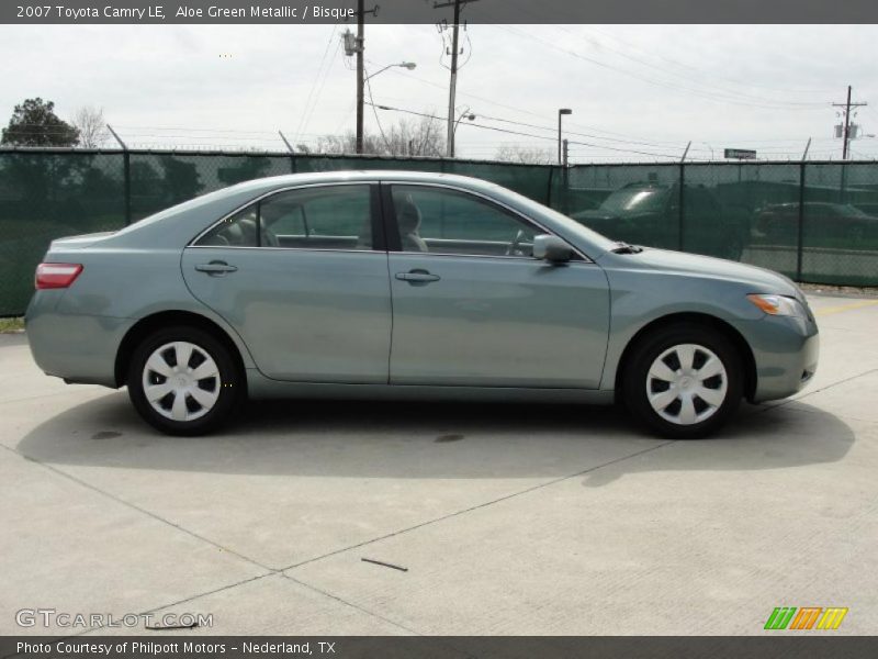 Aloe Green Metallic / Bisque 2007 Toyota Camry LE