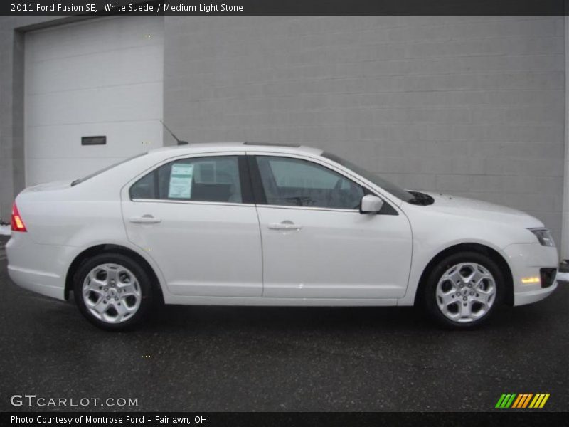 White Suede / Medium Light Stone 2011 Ford Fusion SE