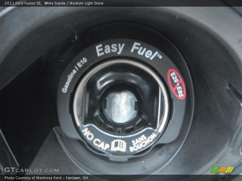 White Suede / Medium Light Stone 2011 Ford Fusion SE