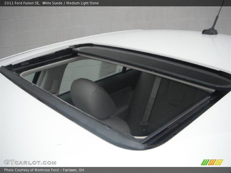 White Suede / Medium Light Stone 2011 Ford Fusion SE