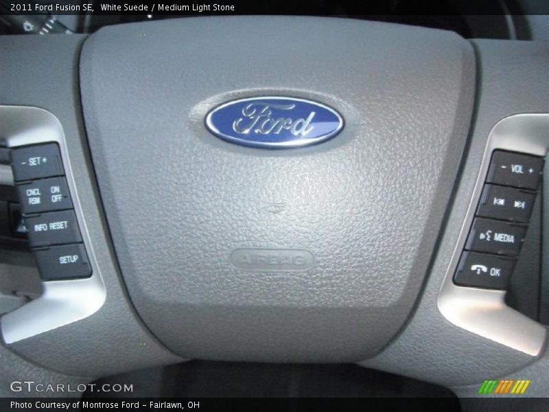 White Suede / Medium Light Stone 2011 Ford Fusion SE