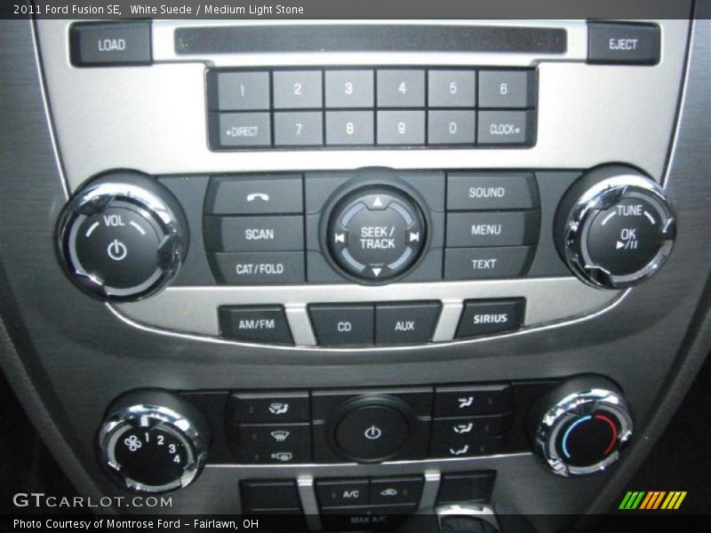 White Suede / Medium Light Stone 2011 Ford Fusion SE