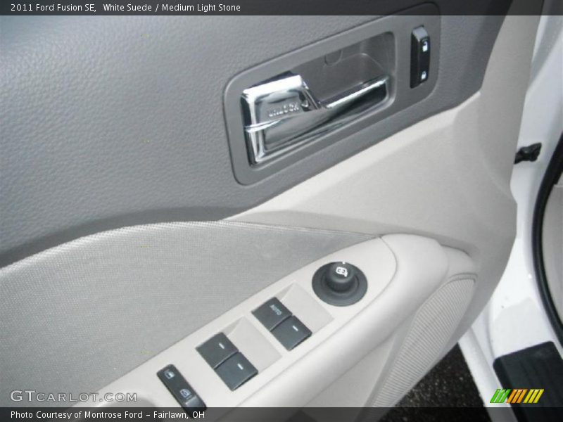 White Suede / Medium Light Stone 2011 Ford Fusion SE