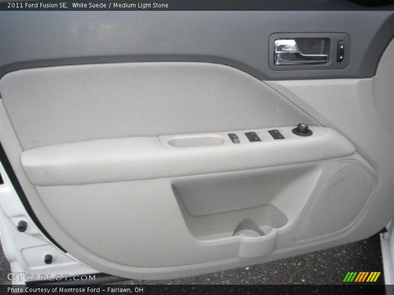 White Suede / Medium Light Stone 2011 Ford Fusion SE