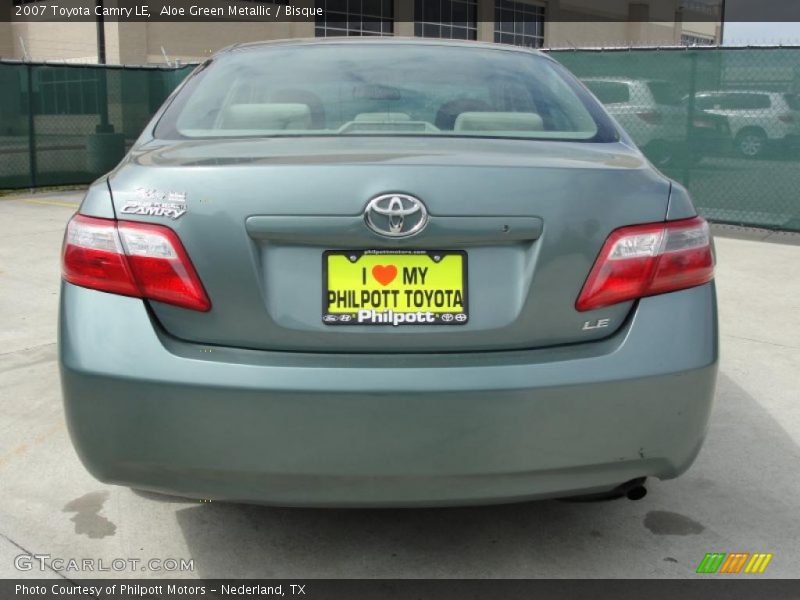 Aloe Green Metallic / Bisque 2007 Toyota Camry LE